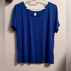 Bella & Canvas Blue Scoop neck Tee
